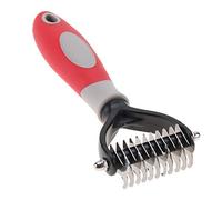 Alomejor Brosse Professionnelle à Peigne à Nœuds pour Animaux de Compagnie, pour épilation en Toute sécurité, Outil de Toilettage pour Chiens, Massage Quotidien des Peaux Sensibles (GREY)