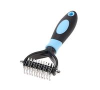 Alomejor Brosse Professionnelle à Peigne à Nœuds pour Animaux de Compagnie, pour épilation en Toute sécurité, Outil de Toilettage pour Chiens, Massage Quotidien des Peaux Sensibles (BLUE)