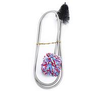 Alomejor Brosse Serpent à Alésage Flexible pour Outil de Nettoyage D'instruments de Saxophone, Nettoyant D'embout Flexible et Durable pour Musiciens, Nylon et Métal, 35,4 Pouces