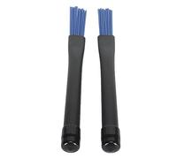 Alomejor Brosses à Tambour Rétractables Professionnelles en Nylon pour un Volume Clair et une Prise Confortable pour les Groupes de Rock et les étudiants 2 Pièces (BLUE)