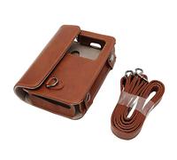 Alomejor Brown Retro Camera Case with Shoulder Strap for Mini