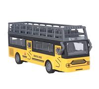 Alomejor Bus à Deux étages télécommandé, Détails Fins 4 Canaux RC Bus Ouverture Sûre des Portes pour Les Jouets (Autobus Scolaire QH204 7)