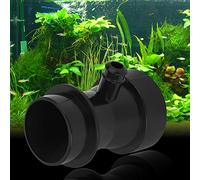 Alomejor Buse D'aspiration d'air D'Aquarium à Tube Venturi Durable Noir pour Pompe à Eau de Séparateur de Protéines, Buse Facile à Utiliser pour Aquarium, en Plastique de Haute qualité