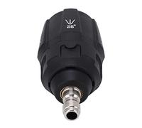 Alomejor Buse de Nettoyeur Haute Pression 5-en-1, Tête en Laiton Réglable | Facile à connecter, rotation à 360 degrés, compatible avec une conception de 1/4 de pouce, matériaux durables