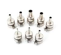 Alomejor Buse de Pistolet Thermique, 8 Pièces Embouts en Acier