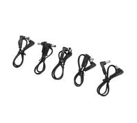 Alomejor Câble d'alimentation CC qualité supérieure Câble Mâle à Mâle à Angle Droit de 90 Degrés pour Caméra de sécurité CCTV lumières LED Paquet de 5