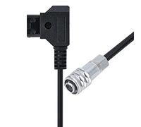 Alomejor Câble d'alimentation D-Tap pour Caméra 4K, 0,5m (1,5 m) | Construction durable, Broches plaquées or, Compatible avec les batteries à monture dorée, Adapté au BMPCC 4K, Extrémité de