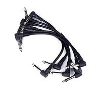Alomejor Câble de Raccordement de Guitare à Noyau de Cuivre, Suppression du Bruit, pour la Transmission du Signal Pur pour les Guitaristes, 6 Pièces