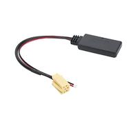 Alomejor Câble d'entrée Bluetooth AUX ABS Bluetooth 5.0 Câble Adaptateur Audio sans Fil 6 Broches Plug and Play Audio Stable adapté pour Smart ForTwo 451 2007 pour Diffusion de Musique Stéréo de