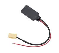 Alomejor Câble d'entrée Bluetooth AUX Câble d'entrée AUX Bluetooth ABS avec 5.0 6 Broches Plug and Play Streaming Audio Connexion Stable pour Les Utilisateurs 'autoradio Smart ForTwo 451 2007