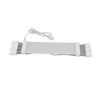 Alomejor Câble D'extension d'alimentation RVB avec Effets de Lumière Colorés et Fonctionnalités Programmables pour Ordinateur de Bureau 30 Cm TPE Silicone 1 unité (Câble néon ARGB pour Carte