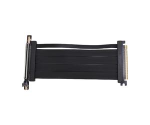Alomejor Câble D'extension Flexible PCIe 5.0 X16, Carte Riser Haute Vitesse pour Boîtiers PC RTX 4090 (Ti), Serveurs, Jeux, Noir 20 Cm