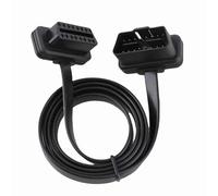 Alomejor Câble d'extension OBD Mâle à Femelle 16 Broches, Adaptateur ABS Flexible pour Outils de Diagnostic de Voiture, Idéal pour Les Besoins de 12 24 39 Pouces (100cm)