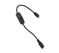 Alomejor Câble d'extension USB C, Matériau PVC, Rallonge d'alimentation Mâle à Femelle de 30 Cm pour Téléphones Mobiles et Tablettes