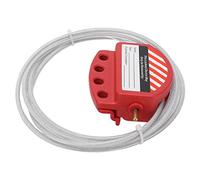 Alomejor Cable Lockout Haute Température Résistant Dispositif de Sécurité | Résistant à la corrosion, conception réglable, câble en acier de 4 mm, sans danger pour les vannes