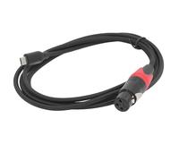 Alomejor Câble XLR Femelle pour Convertisseur de Microphone Dynamique, pour Enregistrement Quotidien, Excellents Matériaux, 1 Câble Adaptateur Sonore
