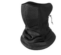 Alomejor Cache-cou D'hiver pour Hommes et Femmes, avec Filtre à Charbon Actif pour Moto, Sangle élastique Réglable, Rouge/gris Clair/gris foncé