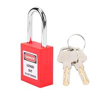 Alomejor Cadenas de sécurité Durable de 38 Mm pour les Applications D'étiquetage dans les Industries du Gaz et de L'énergie (rouge)