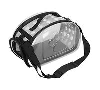 Alomejor Cage à Bandoulière Transparente Pliable pour Animaux de Compagnie, pour Aventures en Plein Air, pour Chat et Chiot, en Plastique (M)
