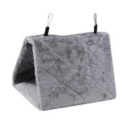 Alomejor Cage Suspendue Confortable pour Oiseaux, Tente Luxueuse, Lit Chaud d'hiver pour Perroquets, Hamac en Peluche (S)