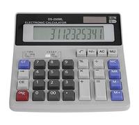 Alomejor Calculatrice Précise Grand écran LCD Calculatrice de Fonction Standard de Bureau de Base 12 Chiffres pour Bureau à Domicile école énergie Solaire/Argent