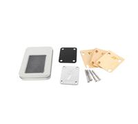 Alomejor Cale de Manche de Guitare, Conception Conique en Bois D'érable pour un Réglage Facile de L'angle du Manche, Plaque de en Métal, avec 3 Options D'épaisseur 0,25 0,5 1