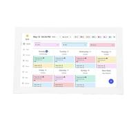 Alomejor Calendrier Numérique, écran Tactile Intelligent WiFi 15,6 Pouces, écran Interactif avec Tableau des Tâches et Synchronisation Bidirectionnelle, Calendrier HD 32 Go pour (Prise UE)