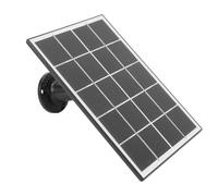 Alomejor Camera Solar Charging Panel 3W Monocrystalline (BLACK) | Installation facile, Économie d\'énergie, Conception durable, Convient aux appareils 3-5V