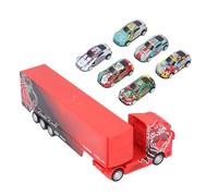 Alomejor Camion de Conteneur avec Porte Ouvrable (Left Front Right Rear) | Conception de grande taille, tête de voiture en alliage, fonction de retrait, jouet réaliste