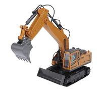 Alomejor Camion Excavatrice RC Jouet, Véhicule D'ingénierie télécommandé en | Construction Durable en Alliage et ABS, Contrôle Précis sans Fil 2,4G, Batterie 1200mAh et Charge USB, Sûr pour 6 Ans et Plus