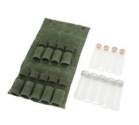 Alomejor Camping Assaisonning Pot Sac Durable 9 Bouteilles de Barbecue Pique-Nique pour Le Randonnée et la Toile de Pêche (Green)