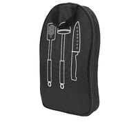 Alomejor Camping Cooking Ustensiles Organizer Sac Stockage de Cuisine en Plein Air Durable pour BBQS Beach - Polyester (Black)