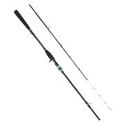 Alomejor Canne à Pêche en Carbone Légère avec Poignée EVA Antidérapante, Anneau Supérieur Lumineux pour la Pêche en Rivière et en Bateau (1,8 m)