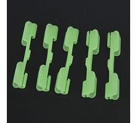 Alomejor Canne à Pêche Phosphorescente, Support Léger en ABS pour la Pêche de Nuit, 40 Clips pour Pointes de Canne Compatibles avec Les Cannes à de 1,5 Mm à 2,5 Mm (M)