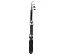 Alomejor Canne à Pêche Télescopique,Légère Compacte Portable Canne Carbone Renforcé pour Débutants Voyageurs Pêche Mer Eau Douce Plein Air