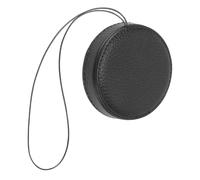 Alomejor Capuchon d'objectif, Housse Vintage en Cuir PU avec Corde Anti-Perte, Protecteur d'objectif 'Appareil Photo instantané Mini41, Capuchon Anti-poussière et Accessoire Décoratif (Black)