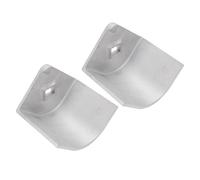 Alomejor Capuchons d'angle en Aluminium pour Bateaux Pontons, Protection Robuste pour Coins Arrondis à 90°, Ajustement Parfait pour Les Ponts, 2 Unités, Installation Conviviale