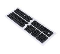 Alomejor Capuchons de Clavier Coréens Durables, 132 Touches, Hauteur OEM, Ensemble de Capuchons de Clavier Mécaniques pour Personnalisation 61 62 64 68 84 87 Touches ABS (Black)