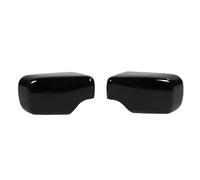 Alomejor Capuchons de Couverture de Rétroviseur de Porte Noir Brillant, Garniture de Protection ABS pour Série 3 E46 1998-2005, Installation Facile, Paquet de 2