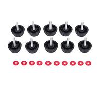 Alomejor Capuchons de vis pêche, Pratiques et durables lot 10 Moulinet Accessoires avec Joints résistants for pêcheurs mer Eau Douce compétition Loisir