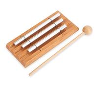 Alomejor Carillon à Percussion, 3 Tons méditation Relaxation Yoga éducatif sensoriel pour Adultes Enfants thérapie sonore éveil