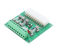 Alomejor Carte Adaptateur d'alimentation ATX, Module de Conception Compacte pour Une Commutation de Tension Facile pour Amplificateur de Puissance et équipement électronique
