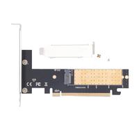 Alomejor Carte Adaptateur PCIE X16 vers M.2, Conception Professionnelle, extensibilité Améliorée pour Les Besoins de Traitement des Données sur Les Ordinateurs de Bureau