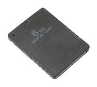 Alomejor Carte Mémoire pour Console de Jeu, fonctionnalité 2 en 1 Fiable avec une capacité de Stockage élevée pour les Joueurs Avancés, ABS Noir, Plug and Play Facile à Utiliser, 1 unité (8MB)