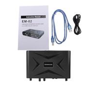 Alomejor Carte Son USB Externe, 16 Bits 48 KHz avec Préamplificateur de Microphone pour Enregistrement en Streaming en Direct, karaoké de Jeu