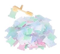 Alomejor Cartes de Canette de Fil, 240 Pièces, Plaques D'enroulement de Couture Transparentes Durables pour Fournitures de Broderie en Plastique 4cm X 2.7-3.7cm