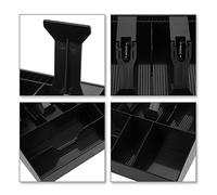 Alomejor Cash Drawer with Four Bill and Coin Compartments (BLACK)