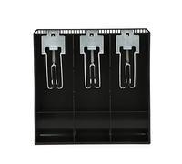 Alomejor Cash Register Insert Tray with Metal Clip (BLACK)