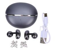 Alomejor Casque Bluetooth, écouteurs à Oreille Ouverte à Clipser, écouteurs Non Intra-Auriculaires avec Boucles d'oreilles Amovibles, étui de Chargement pour Le Sport, 1 Ensemble (Black)