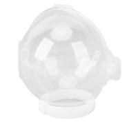 Alomejor Casque de Muselière Transparente Réglable et Respirant pour Chat pour Le Bain de Toilettage, Empêche Les Morsures de Lécher pour Les Chats de 7,5 à 8,7 Pouces de Tour de Cou